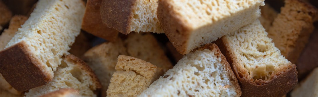 A couple of rusks in a pile